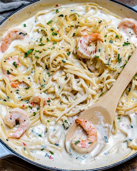 Creamy Shrimp Alfredo Pasta - Recipe Video | Blondelish.com