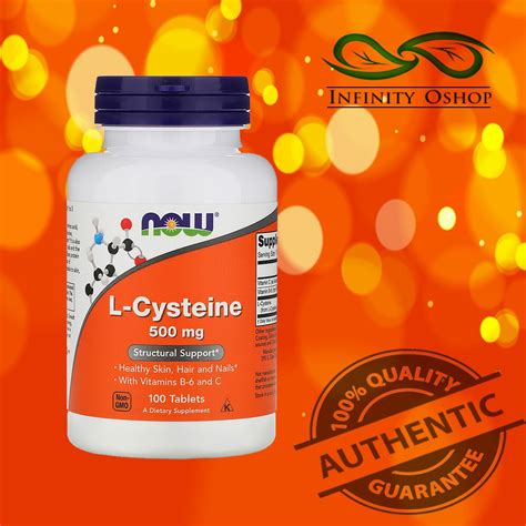 Now Foods - L-Cysteine, 500 mg, 100 Tablets | Shopee Philippines