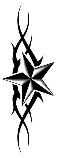 Five Point Star Tattoo Designs - ClipArt Best