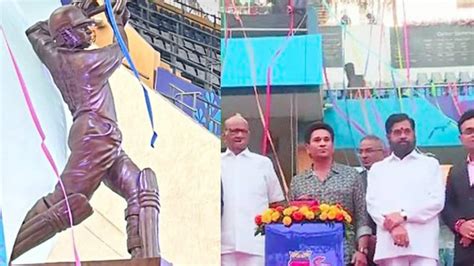 Watch: Sachin Tendulkar unveils his life-size statue at Wankhede ...