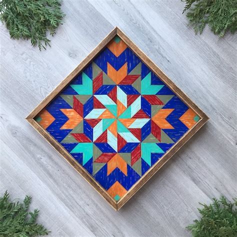 Tree of Life. Geometric Wood Wall Art and Barn Quilts. Rustic - Etsy