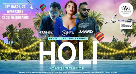 Biggest Bollywood Beach Party in Goa At The White Goa Morjim l 8th March, 23 | Holi 2023