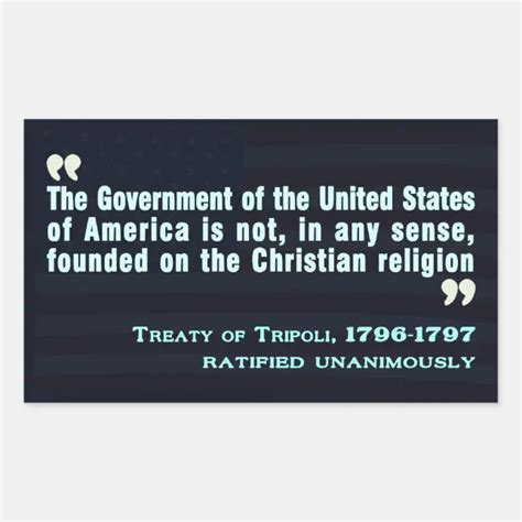 Treaty of Tripoli, 1796-97 Sticker | Zazzle