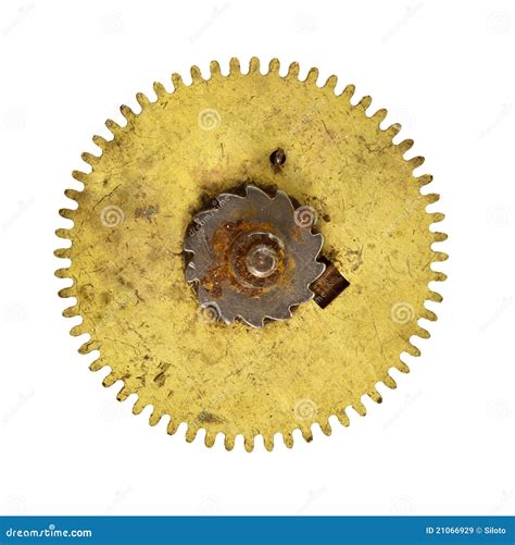 Big Cog Wheel on White Background Stock Image - Image of ratchet, detail: 21066929