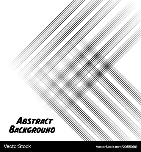 Black abstract lines white background image Vector Image