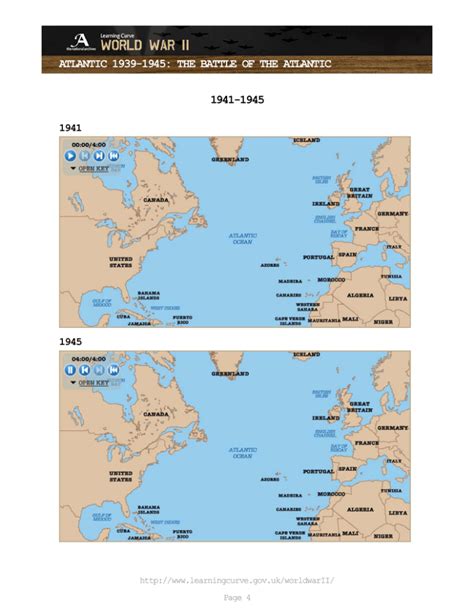 ATLANTIC 1939-1945: THE BATTLE OF THE ATLANTIC 1941-1945 1941 1945