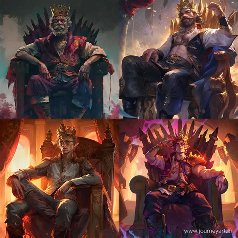 Streamer Mellstroy Reigns on Throne with Crown Digital Art | Midjourney Prompt