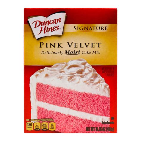 Duncan Hines Pink Velvet Cake Mix 432g | Cake & Dessert Mixes | Lulu Kuwait