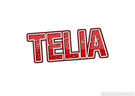 Telia Logo | Free Name Design Tool from Flaming Text