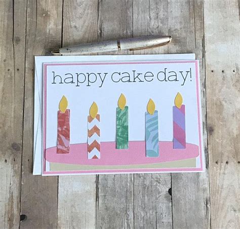 Birthday Card Cake Day Card Birthday Cake Card Happy | Etsy | Happy cake day, Birthday cake card ...