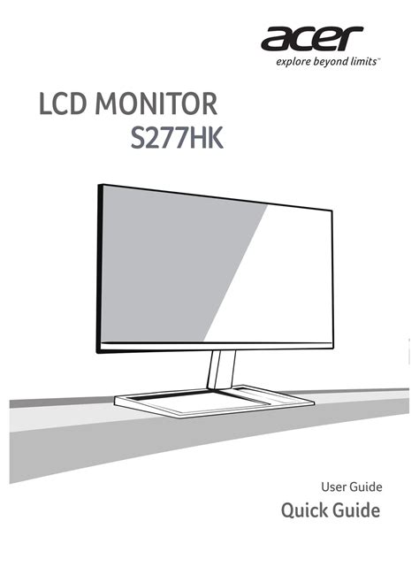 ACER S277HK USER MANUAL Pdf Download | ManualsLib