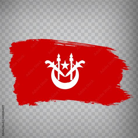 Flag Kelantan brush strokes. Flag Kelantan on transparent background ...