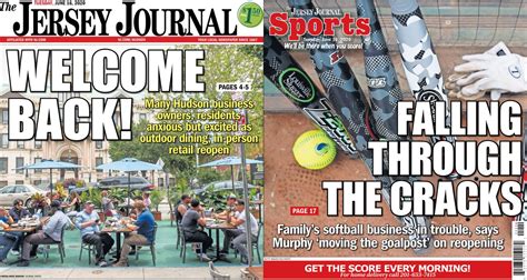 Jersey Journal front and back page news: Tuesday, June 16, 2020 - nj.com