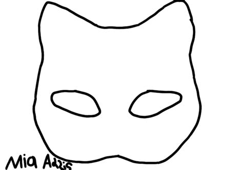 Therian cat mask template | Mask template, Cat mask, Mask