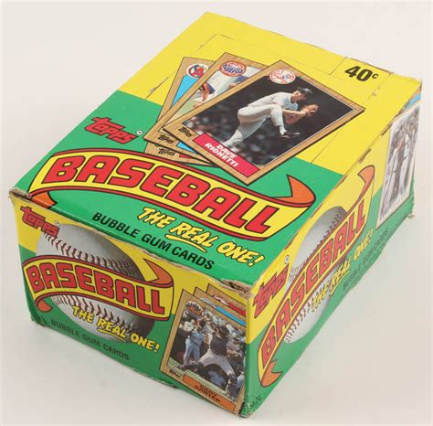 1987 Topps "The Real One" Bubble Gum Baseball Cards Box with (36) Packs ...