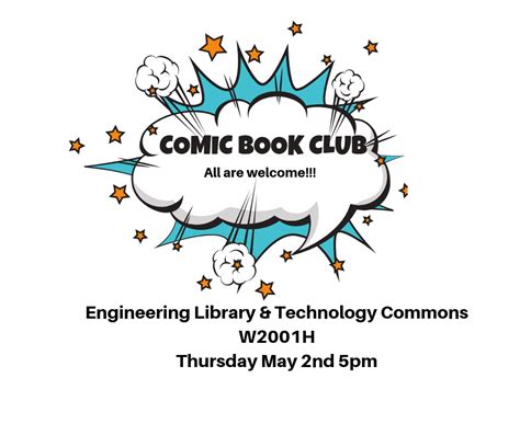 Comic Book Club Meeting Thursday May 2nd – Library News