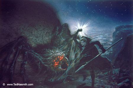 Ungoliant Demands the Silmarils – Ted Nasmith