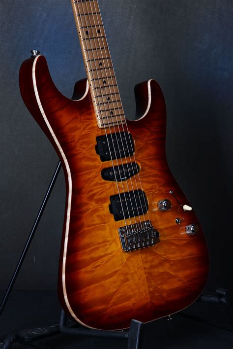 Tom Anderson Drop Top Short Hollow Dark Cherry Burst electric guitar | Stageshop