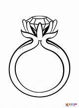Wedding Ring Diamond Coloring Page  Free Printable Pages sketch template