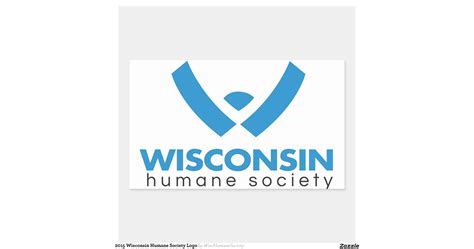 2015 Wisconsin Humane Society Logo Rectangular Sticker | Zazzle