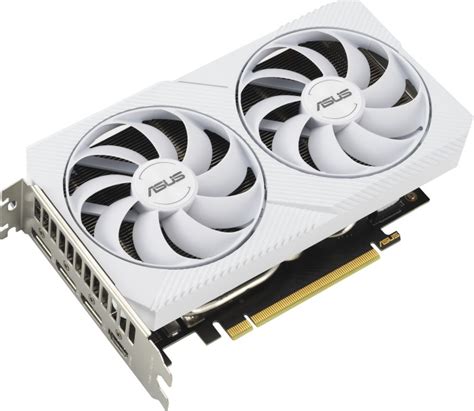 ASUS Dual GeForce RTX 3060 White OC, DUAL-RTX3060-O8G-WHITE, 8GB GDDR6, HDMI, 3x DP (90YV0GB7 ...