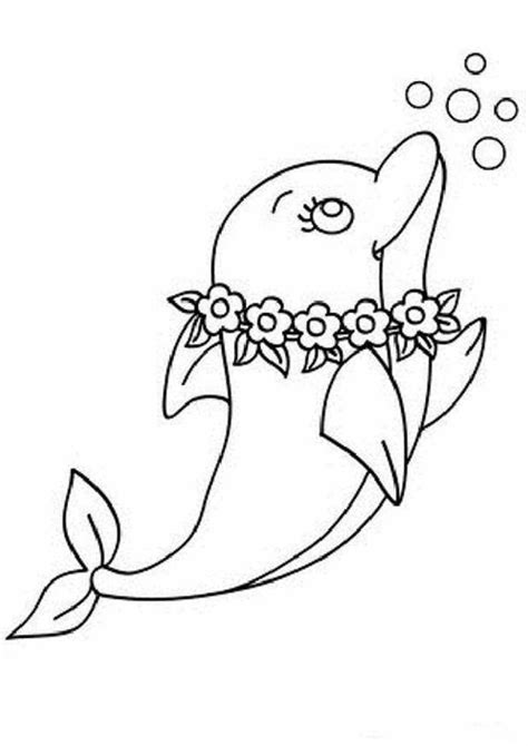 Cute Baby Dolphin Coloring Pages