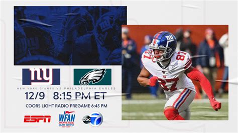 How to Watch Giants vs. Eagles Monday Night Football, NFL Week 14, December 9, 2019