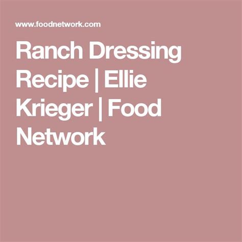 Ranch Dressing | Recipe | Ranch dressing, Ranch dressing recipe ...