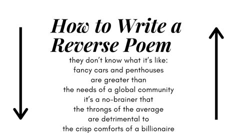 How to Write a Reverse Poem - YouTube