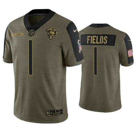 Bears Justin Fields 2021 Limited Salute To Service Jersey – US Sports Nation