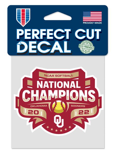 2022 OU Softball National Champions Decal - Balfour of Norman