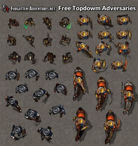 [OC] 350+ Free Topdown Tokens - Google Drive Link in the comments : battlemaps | Pixel art games ...