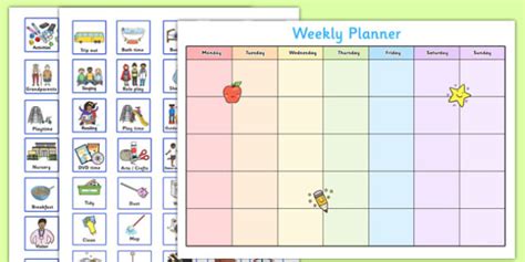 Toddler and Young Children Weekly Planner (teacher made)