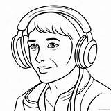 Listening Coloring Page 35083 27735 sketch template