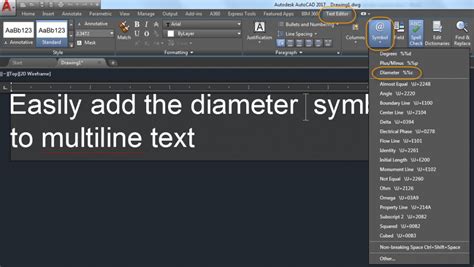 Adding the Diameter Symbol to Your AutoCAD Drawings | AutoCAD Blog