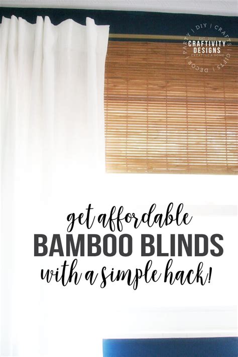 How to Make Cheap Bamboo Blinds with a simple Hack! – Craftivity Designs