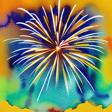 Yellow Fireworks Background · Creative Fabrica