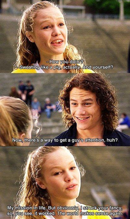 Julia Stiles Attracts Heath Ledger By Sweating Like a Pig In 10 Things I Hate About You