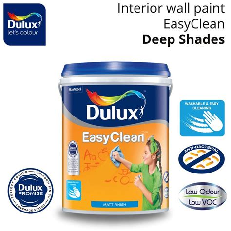 Dulux EasyClean Washable Interior Wall Paint Matt Finish - Deep Colour | Shopee Malaysia