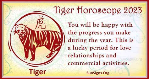 Tiger Horoscope 2023 - Luck and Feng Shui Predictions! - SunSigns.Org