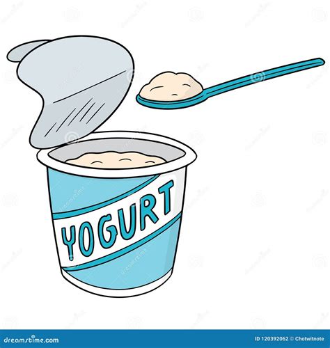 Vector of yogurt stock vector. Illustration of icon - 120392062