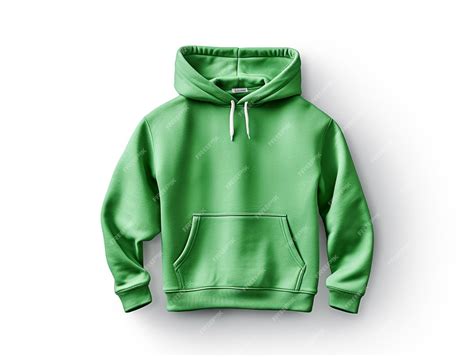 Premium AI Image | Green Blank Hoodie Isolated Mockup AI Generated