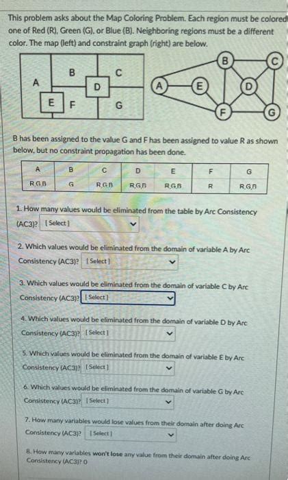 Solved This problem asks about the Map Coloring Problem. | Chegg.com