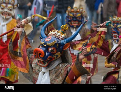 Mask dance performance at Ladakh Festival, Leh, Ladakh, India Stock Photo - Alamy