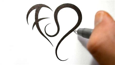 How to Draw a Heart with Zodiac Symbols - YouTube