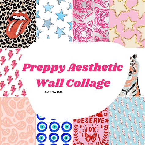 Preppy Aesthetic Wall Collage Kit Preppy Aesthetic Collage - Etsy