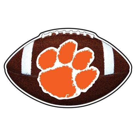 Tigers - Clemson 4" Paw Football Logo Decal - Alumni Hall