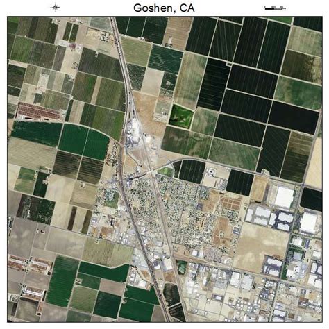 Aerial Photography Map of Goshen, CA California