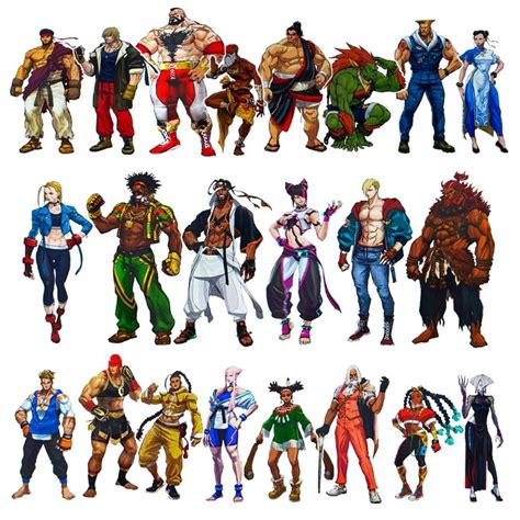 Characters Roster Concept Art - Street Fighter VI Art Gallery | Street ...