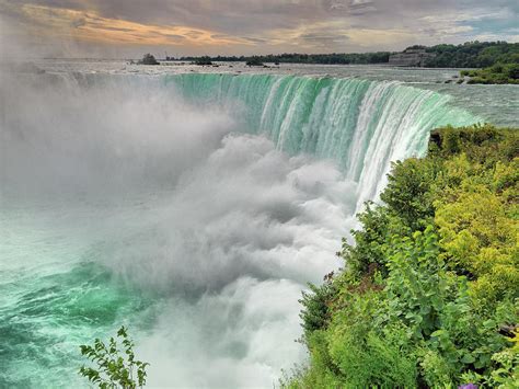 Niagara Falls at sunset Photograph by Matthew Drinkall - Pixels